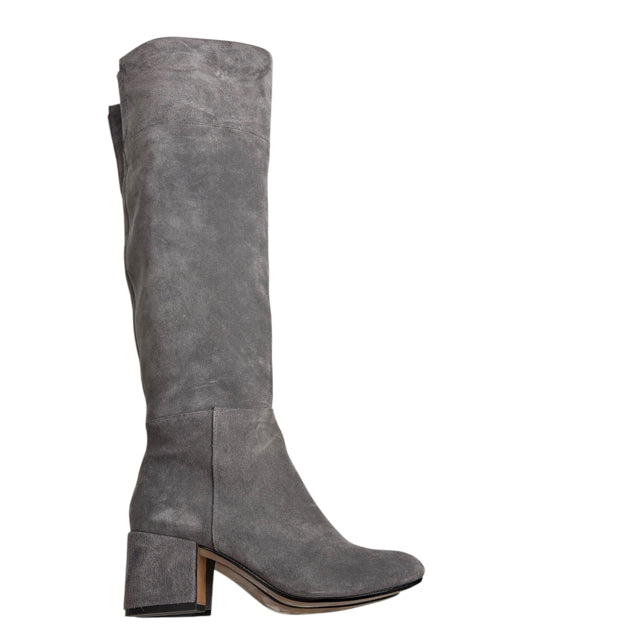 CLARKS Size 7 Gray Over-The-Knee Suede BOOT