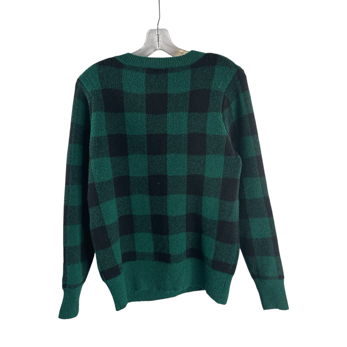 Size MED Green/Black Holiday Long Sleeve SWEATER