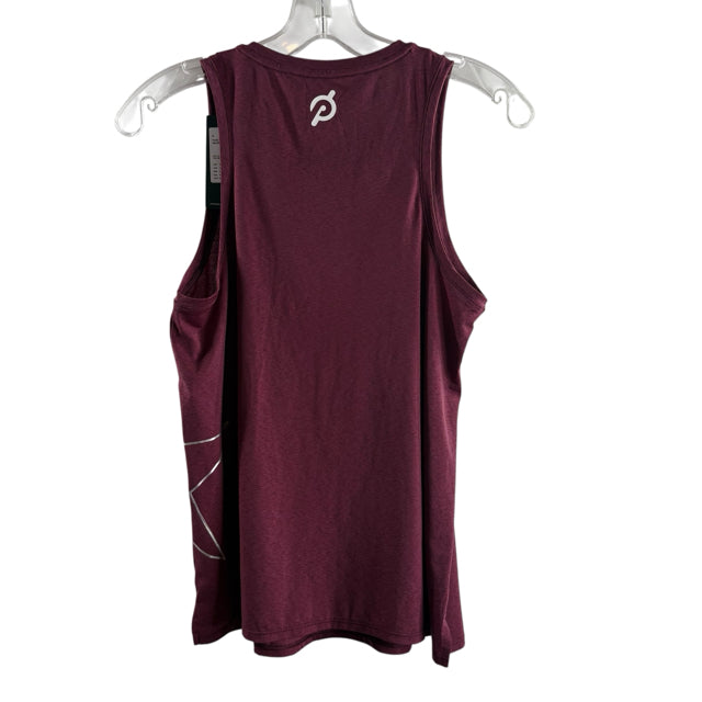 PELOTON Size SMALL Maroon Logo Tank ACTIVE TOP