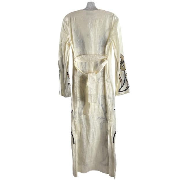 TORY BURCH Size 2 Natural Applique Long Sleeve NWT DRESS