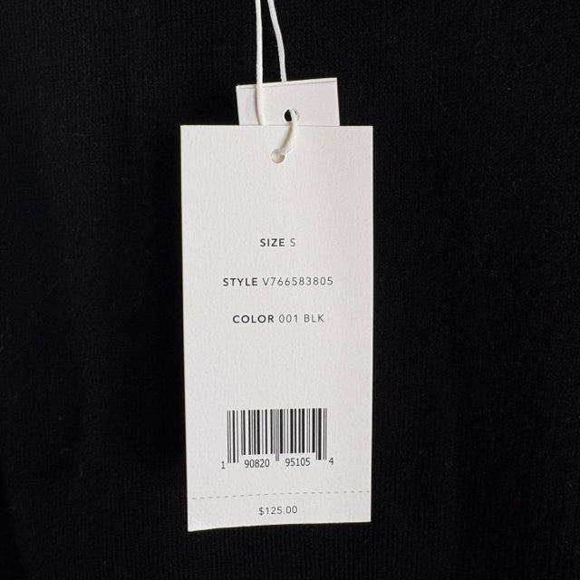 VINCE Size SMALL Black Sleeveless Modal Blend NWT SWEATER