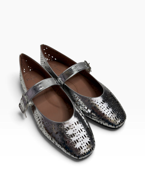 PAOLO Silver Mary Jane SHOE