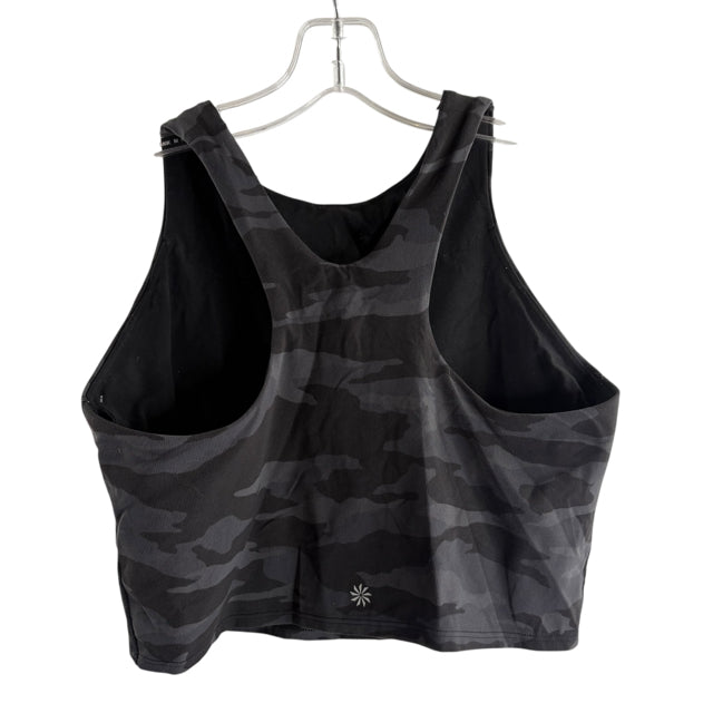 ATHLETA Size MEDIUM Gray Camo Sports Bra UNDER