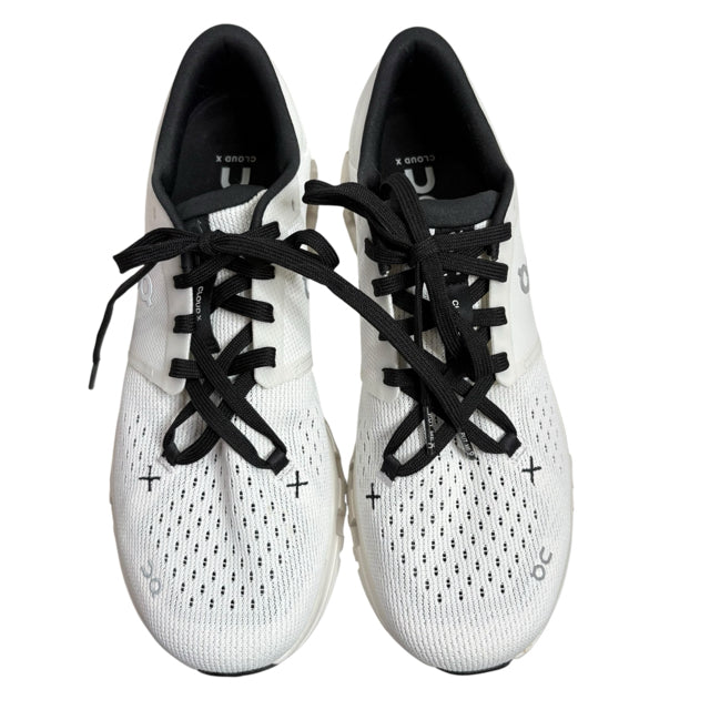 ON CLOUD Size 9 1/2 White/Black Athletic SHOE