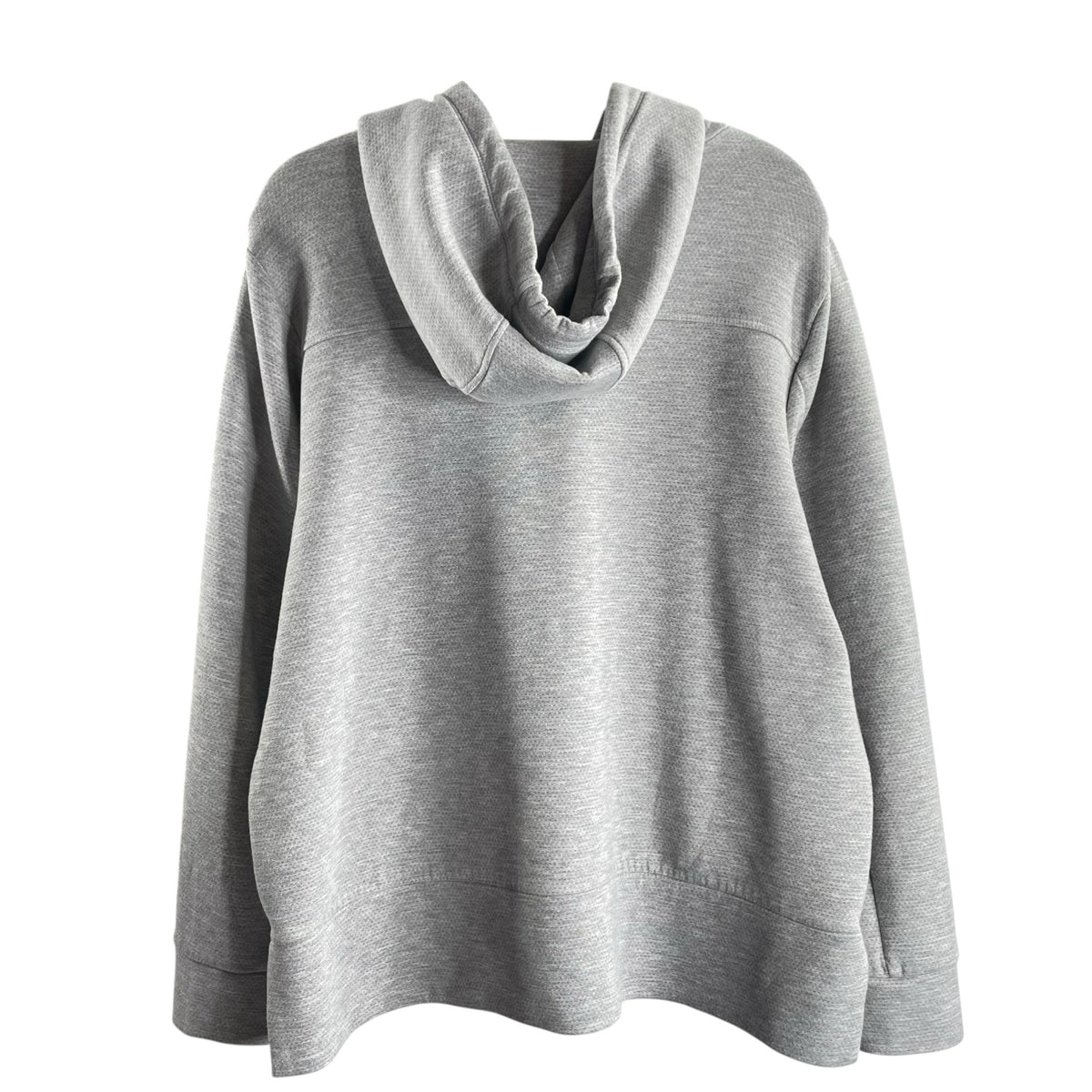 TALBOTS Size X-LARGE Gray Long Sleeve Hoodie Sweatshirt TOP