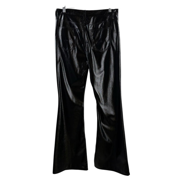 HUDSON Size 30 Black Patent PANTS
