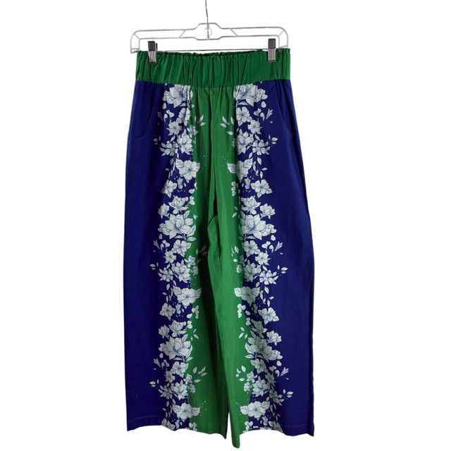KOURT Size MED Green/Navy Sleeveless PANT SET