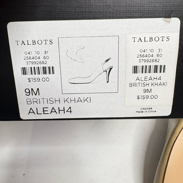 TALBOTS Size 9 Nude Sling Patent NEW! SHOE