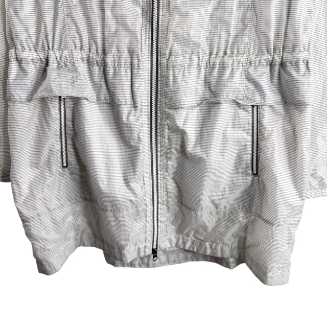 LOLE Size X-LARGE White/Gray Check Polyester JACKET
