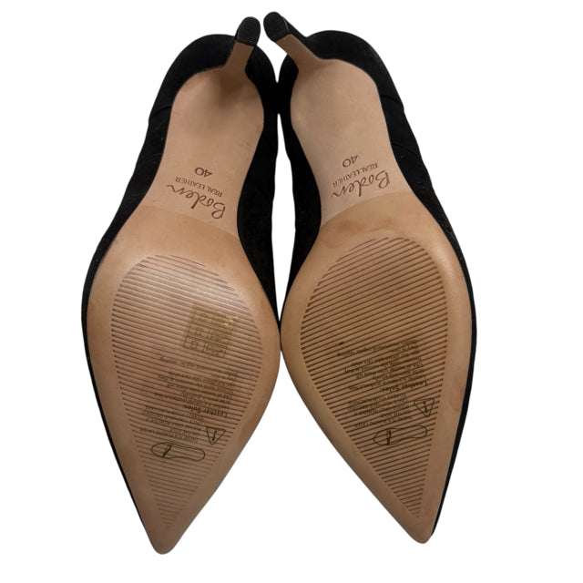 BODEN Size 40 Black Pump Suede SHOE