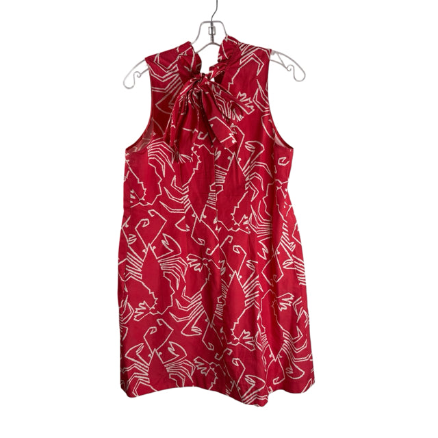TYLER BOE Size SMALL Red/White Print Sleeveless DRESS