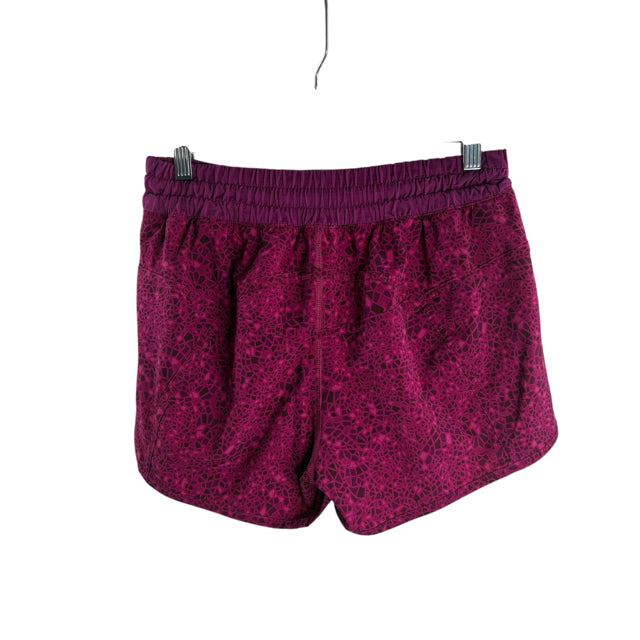 LULULEMON Size 8 Pink/purple Print Running Shorts SHORTS