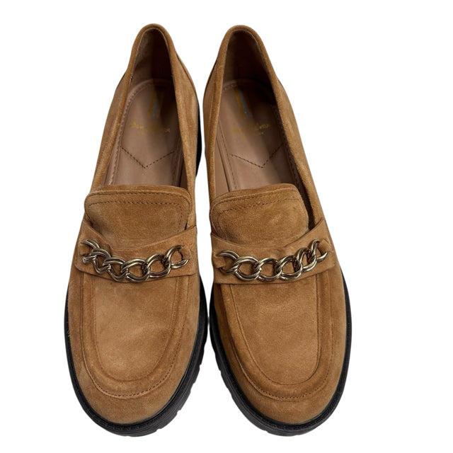 SAM EDELMAN Size 9 1/2 Light Brown Loafer Suede SHOE