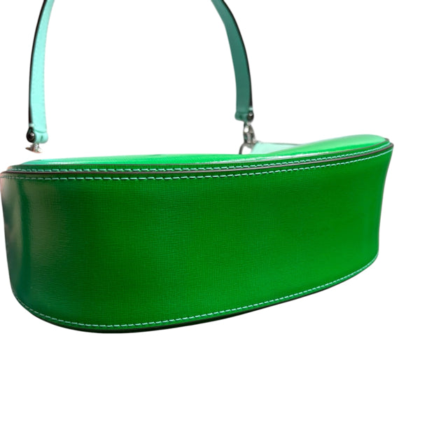 KATE SPADE Green/Blue Wash Leather Small Shoulder PURSE