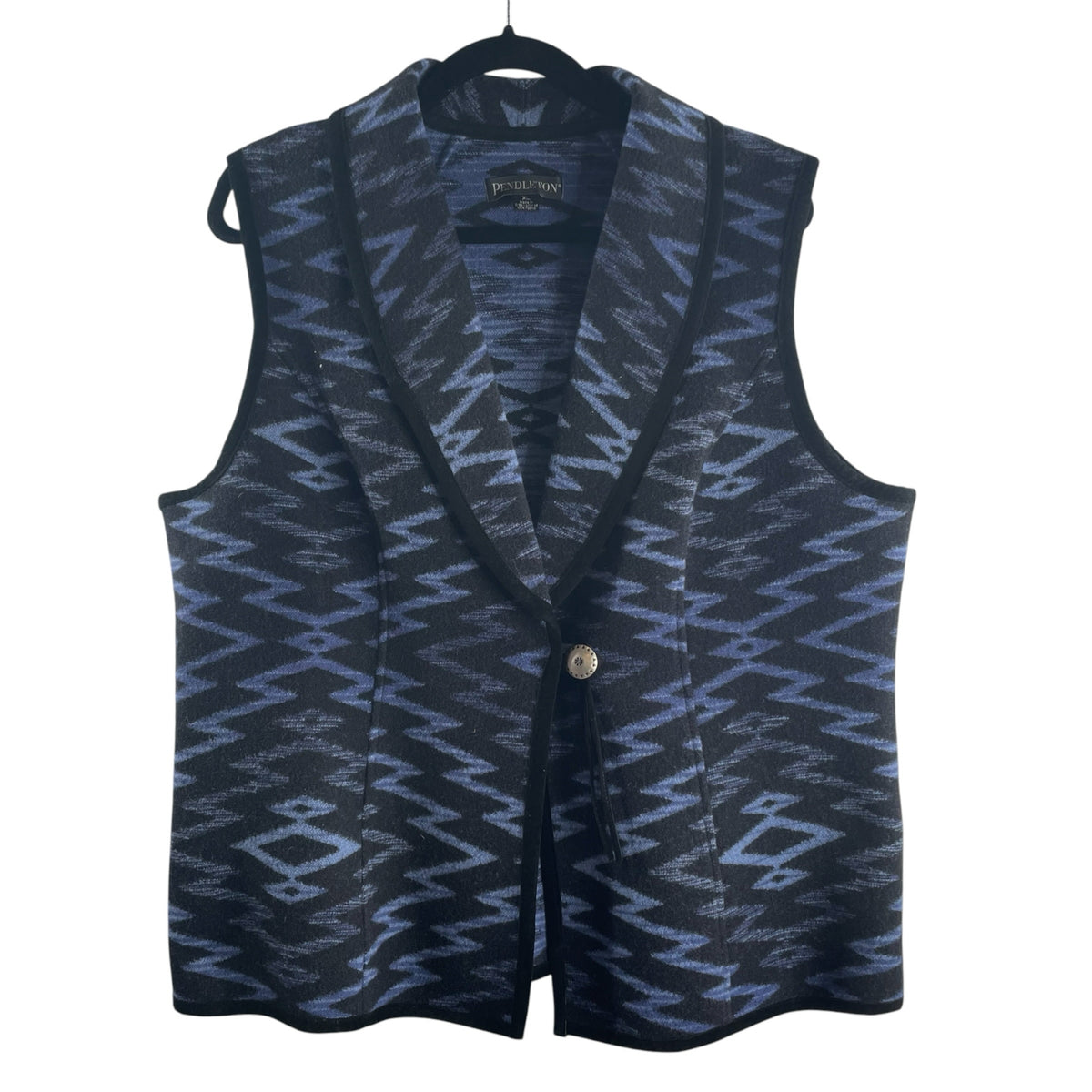 PENDLETON Size X-LARGE Blue/Black VEST