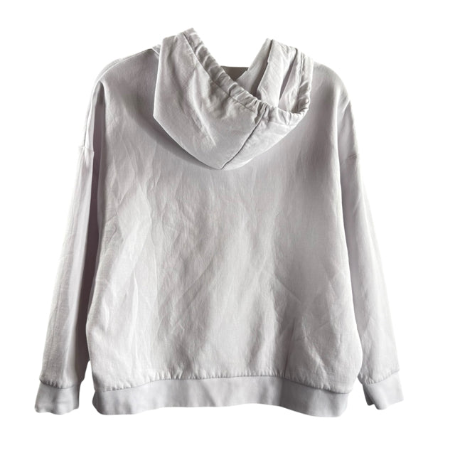 A/X Size MED White Logo Long Sleeve Hoodie TOP
