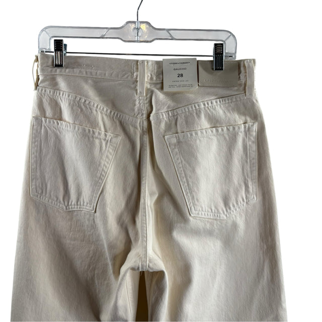 CITIZENS OF HUMANITY Size 28" Cream NWT JEANS