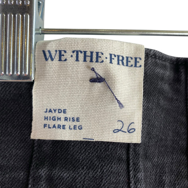 WE THE FREE Size 26 Black Flare Denim NWT JEANS