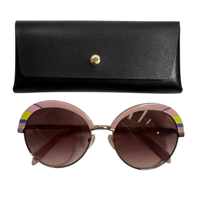 PUCCI Pink/Multi Metal CASE SUNGLASSES
