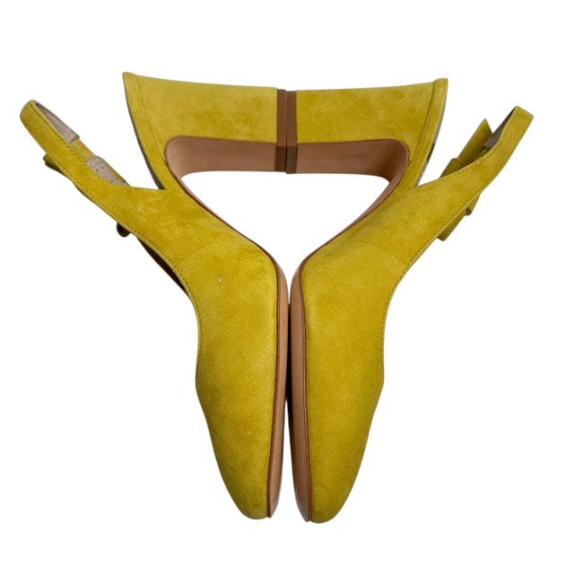 BODEN Size 40 Chartreuse Sling Suede NEW! SHOE