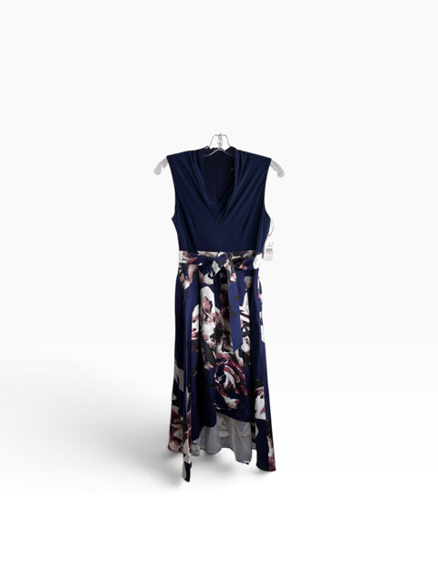 SLNY Size 10 Navy Floral Sleeveless NWT DRESS