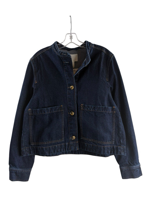 H & M Size SMALL Dark Blue Denim NWT JACKET