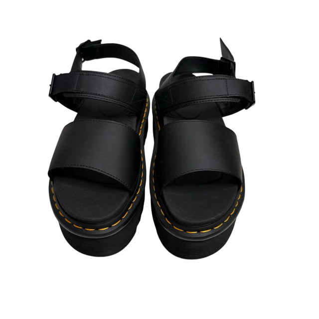 DOC MARTENS Size 10 Black Sandal SHOE