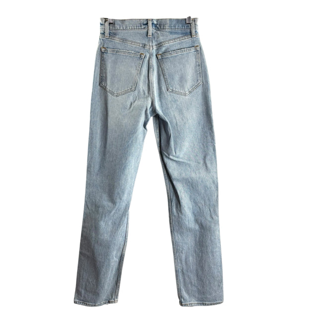 ABERCROMBIE & FITCH Size 26 Light Blue Distressed Denim JEANS