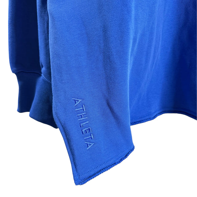 ATHLETA Size X-LARGE Royal Long Sleeve Hoodie NWT TOP
