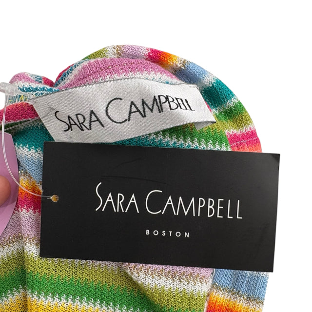 SARA CAMPBELL Pink/Multi Tassels NWT PONCHO