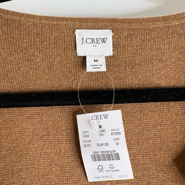 J CREW Size MED Multi Colorblock Long Sleeve Knee Length NWT SWEATER