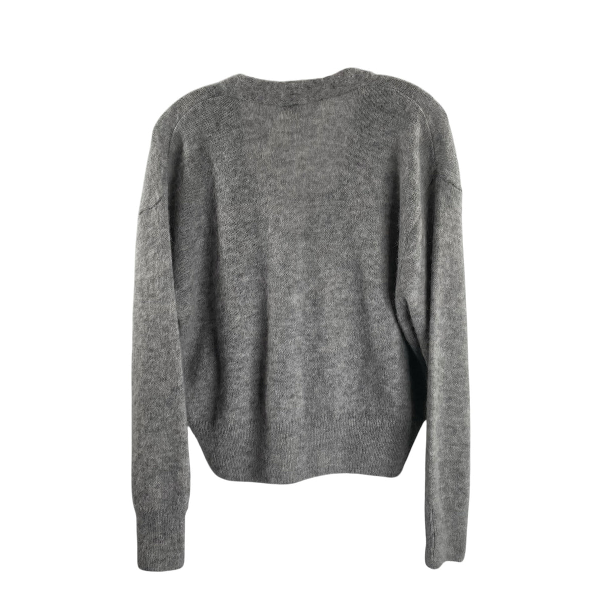 KAUL DICH GLUCKRICH Gray Long Sleeve Button Front Alpaca Blend SWEATER