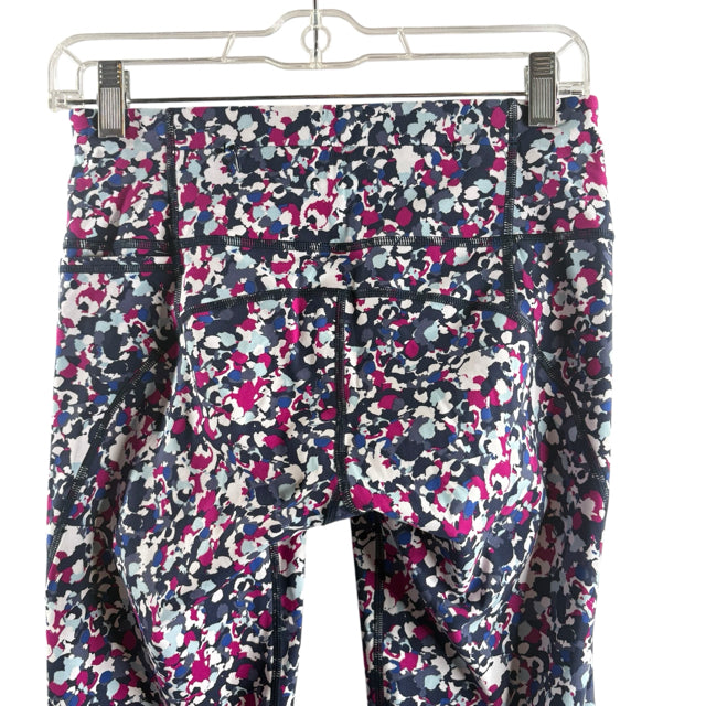 SWEATY BETTY Size SMALL Pink/Cream Leggings PANTS