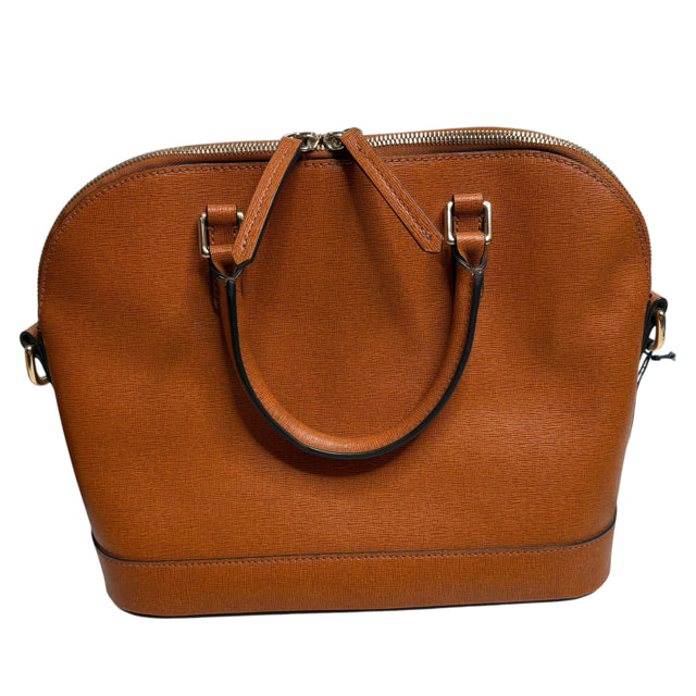 DOONEY & BOURKE White/Brown Pebble Leather PURSE