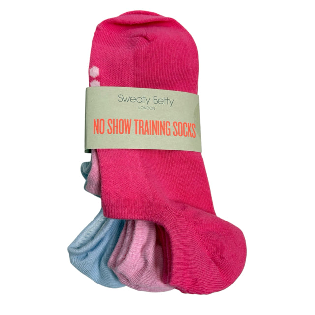 SWEATY BETTY Pink/blue NEW IN PKG! SOCKS