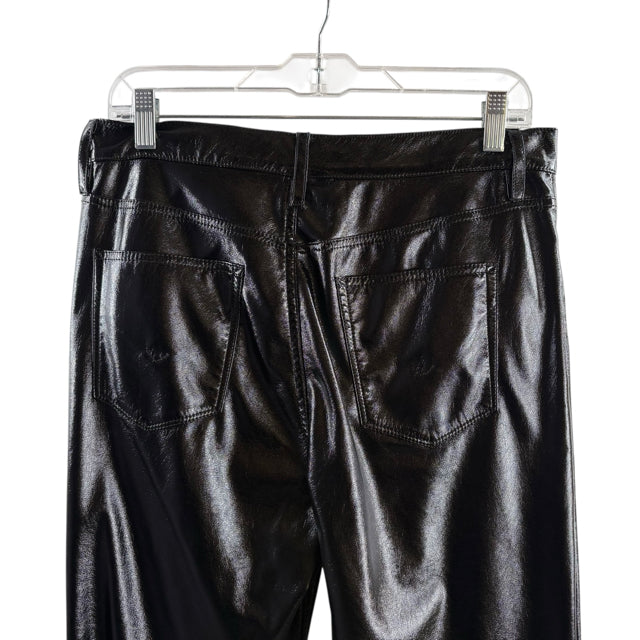 HUDSON Size 30 Black Patent PANTS