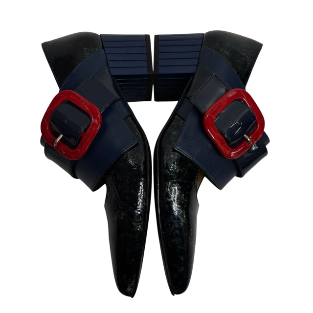 JOHN FLUEVOG Size 7 Navy/Red SHOE