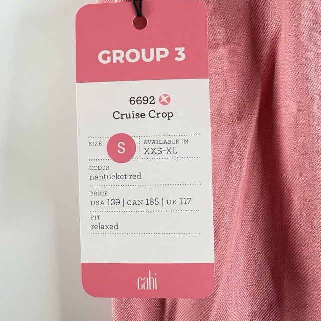 CABI Size SMALL Pink NWT PANTS