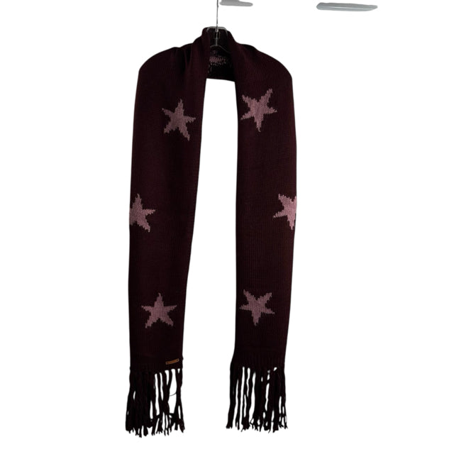 COACH Cranberry Fringed Acrylic Blend NWT WINTER SCARF