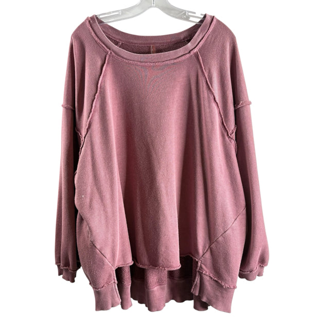 FP MOVEMENT Size X-SMALL Mauve Long Sleeve Sweaterknit TOP