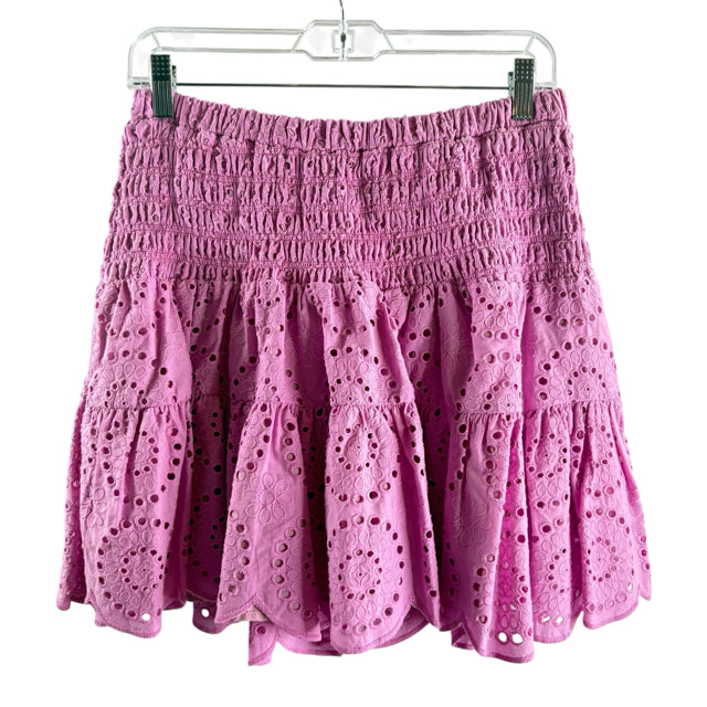 CARTOLINA Size MEDIUM Pink Eyelet Mini Cotton SKIRT