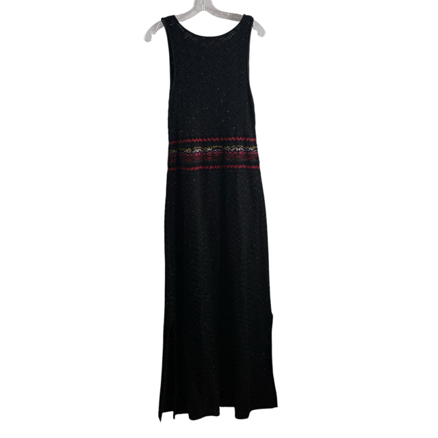 CECELIA PRADO Size MEDIUM Black Embroidered Sleeveless Viscose Blend DRESS