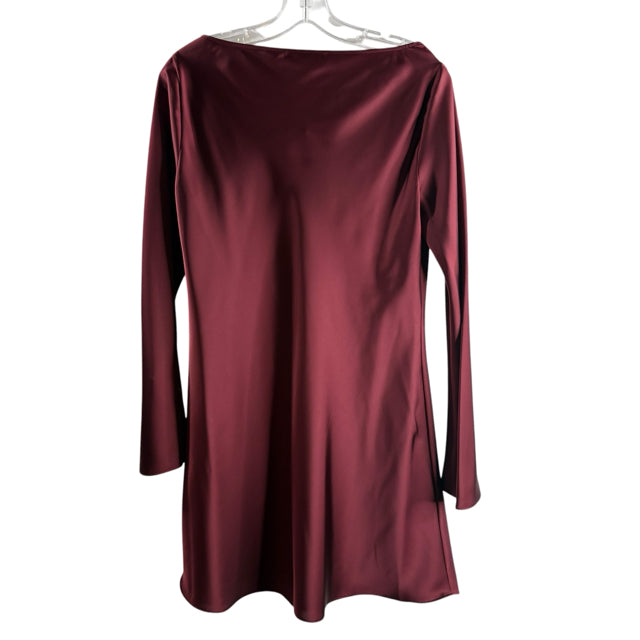 ANTONIO MELANI Size MEDIUM Maroon Long Sleeve Polyester NWT DRESS