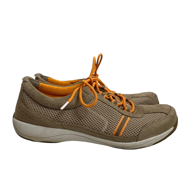 DANSKO Size 40 Beige/Orange Sneaker Suede SHOE