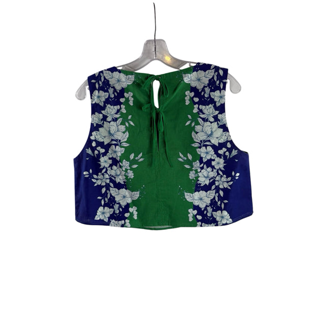 KOURT Size MED Green/Navy Sleeveless PANT SET