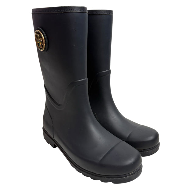 TORY BURCH Size 9 Black Rain Boot BOOT