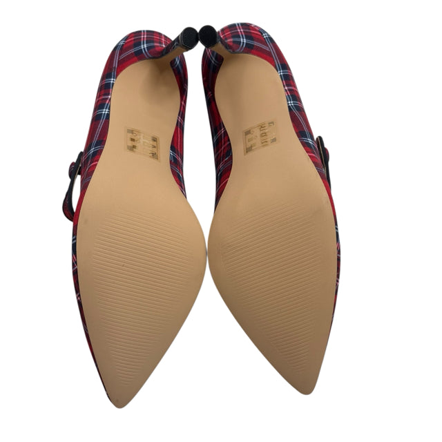 DRAPER JAMES Size 9 Red/Multi Strap NWT SHOE