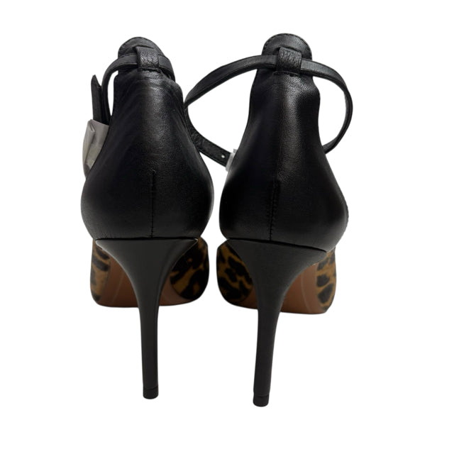 BANANA Size 9 Brown/Tan Ankle Strap Haircalf NWT SHOE