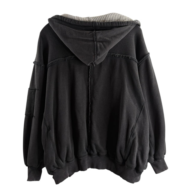 WE THE FREE Size SMALL Black Long Sleeve Hoodie TOP