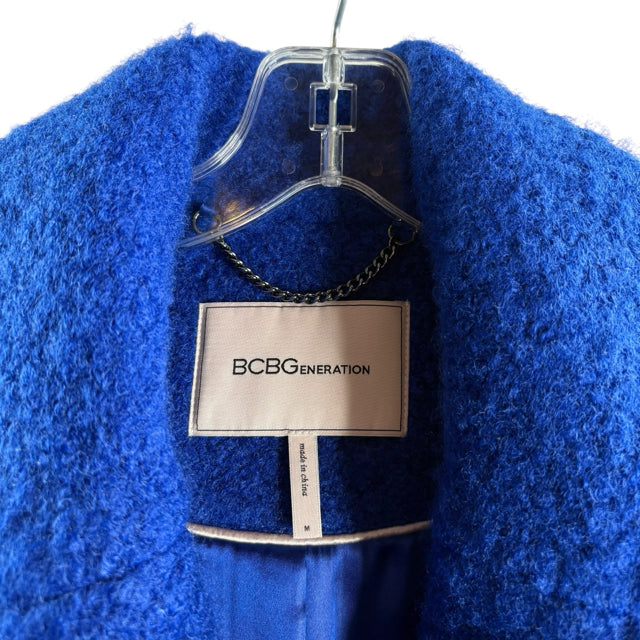 BCBGeneration Size MEDIUM Royal Blue Polyester COAT